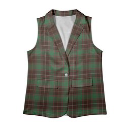 ScotsTee Shop Scottish MacFie Hunting Modern Women's Tartan Sleeveless Blazer Suit Vest