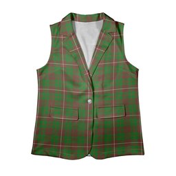 ScotsTee Shop Scottish McKinnon Hunting Modern Women's Tartan Sleeveless Blazer Suit Vest