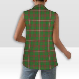 ScotsTee Shop Scottish McKinnon Hunting Modern Women's Tartan Sleeveless Blazer Suit Vest
