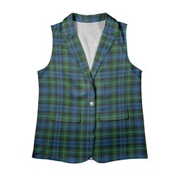 ScotsTee Shop Scottish Lyon Women's Tartan Sleeveless Blazer Suit Vest