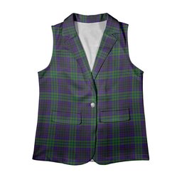 ScotsTee Shop Scottish Lumsden Green Women's Tartan Sleeveless Blazer Suit Vest
