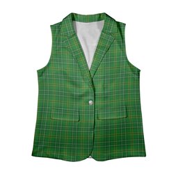 ScotsTee Shop Scottish Wexford County SC Women's Tartan Sleeveless Blazer Suit Vest