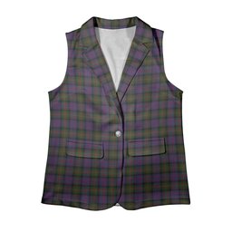 ScotsTee Shop Scottish MacDonell of Glengarry Women's Tartan Sleeveless Blazer Suit Vest