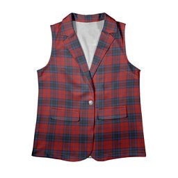 ScotsTee Shop Scottish Thompson Bonner Women's Tartan Sleeveless Blazer Suit Vest