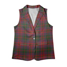 ScotsTee Shop Scottish Stewart of Urrard Women's Tartan Sleeveless Blazer Suit Vest