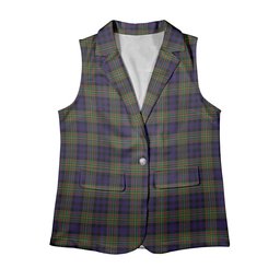 ScotsTee Shop Scottish McClellan Modern Women's Tartan Sleeveless Blazer Suit Vest