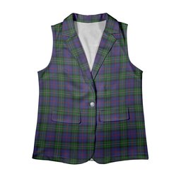 ScotsTee Shop Scottish MacPhail Hunting Women's Tartan Sleeveless Blazer Suit Vest
