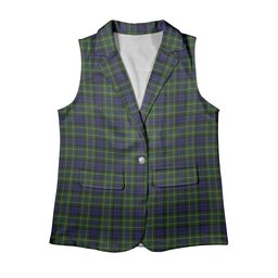 ScotsTee Shop Scottish MacNeil of Colonsay Women's Tartan Sleeveless Blazer Suit Vest