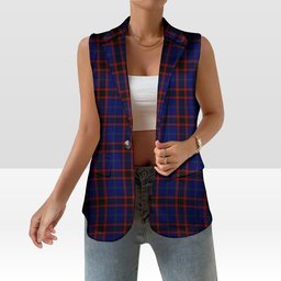 ScotsTee Shop Scottish Home Modern Women's Tartan Sleeveless Blazer Suit Vest