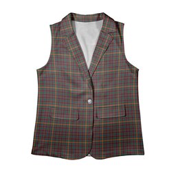 ScotsTee Shop Scottish Hall Modern Women's Tartan Sleeveless Blazer Suit Vest