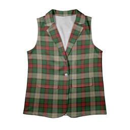 ScotsTee Shop Scottish Hohenzollern Staff Women's Tartan Sleeveless Blazer Suit Vest