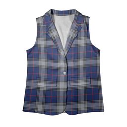 ScotsTee Shop Scottish Kinnaird Modern Women's Tartan Sleeveless Blazer Suit Vest
