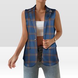 ScotsTee Shop Scottish MacLaine of Loch Buie Hunting Ancient Women's Tartan Sleeveless Blazer Suit Vest