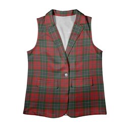 ScotsTee Shop Scottish MacLean Women's Tartan Sleeveless Blazer Suit Vest