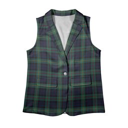 ScotsTee Shop Scottish MacEwen Modern Women's Tartan Sleeveless Blazer Suit Vest