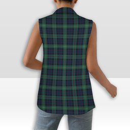 ScotsTee Shop Scottish MacEwen Modern Women's Tartan Sleeveless Blazer Suit Vest