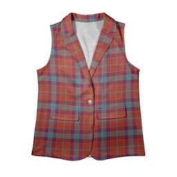 ScotsTee Shop Scottish Pitcairn Heritage Ancient Women's Tartan Sleeveless Blazer Suit Vest