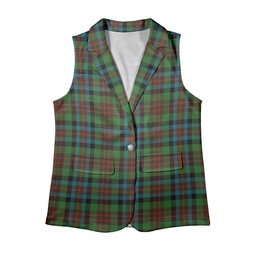 ScotsTee Shop Scottish MacDuff Hunting Ancient Women's Tartan Sleeveless Blazer Suit Vest