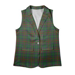 ScotsTee Shop Scottish Shaw of Tordarroch Green Hunting Women's Tartan Sleeveless Blazer Suit Vest