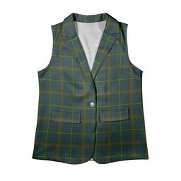 ScotsTee Shop Scottish Kennedy 2 Women's Tartan Sleeveless Blazer Suit Vest
