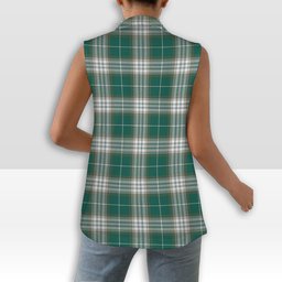 ScotsTee Shop Scottish Kelso Modern Clan Women's Tartan Sleeveless Blazer Suit Vest