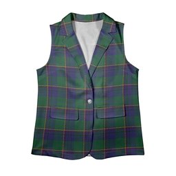 ScotsTee Shop Scottish Lowry Women's Tartan Sleeveless Blazer Suit Vest