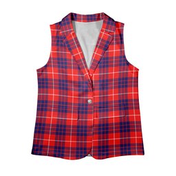 ScotsTee Shop Scottish Hamilton Modern Women's Tartan Sleeveless Blazer Suit Vest