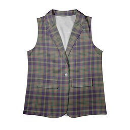 ScotsTee Shop Scottish Tailyour Weathered Women's Tartan Sleeveless Blazer Suit Vest