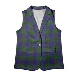 ScotsTee Shop Scottish Strachan Women's Tartan Sleeveless Blazer Suit Vest