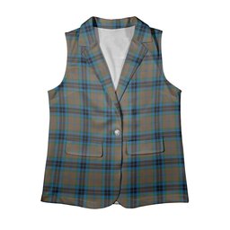 ScotsTee Shop Scottish McThomas Hunting Ancient Women's Tartan Sleeveless Blazer Suit Vest