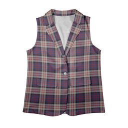 ScotsTee Shop Scottish MacDonald Pattern of Plaids Women's Tartan Sleeveless Blazer Suit Vest
