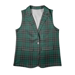 ScotsTee Shop Scottish McLean of Duart Hunting Modern Women's Tartan Sleeveless Blazer Suit Vest
