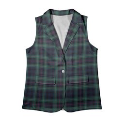 ScotsTee Shop Scottish Stevenson Hunting Modern Women's Tartan Sleeveless Blazer Suit Vest