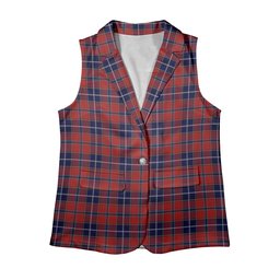 ScotsTee Shop Scottish Wishart Dress Women's Tartan Sleeveless Blazer Suit Vest