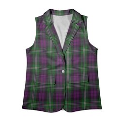 ScotsTee Shop Scottish Wilson Women's Tartan Sleeveless Blazer Suit Vest