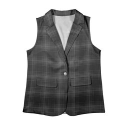ScotsTee Shop Scottish Stewart Mourning 1880 Women's Tartan Sleeveless Blazer Suit Vest