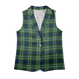 ScotsTee Shop Scottish Spottiswood Women's Tartan Sleeveless Blazer Suit Vest