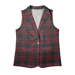 ScotsTee Shop Scottish MacInroy Women's Tartan Sleeveless Blazer Suit Vest