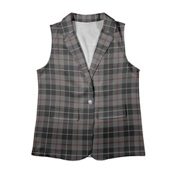 ScotsTee Shop Scottish Thomson Grey Women's Tartan Sleeveless Blazer Suit Vest