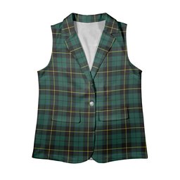 ScotsTee Shop Scottish Wallace Hunting Modern Women's Tartan Sleeveless Blazer Suit Vest
