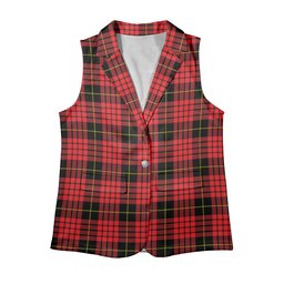 ScotsTee Shop Scottish McSwan Modern Women's Tartan Sleeveless Blazer Suit Vest