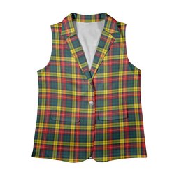 ScotsTee Shop Scottish Masterton Women's Tartan Sleeveless Blazer Suit Vest