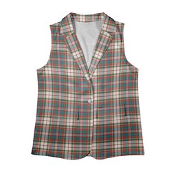 ScotsTee Shop Scottish MacFarlane Dress Ancient Women's Tartan Sleeveless Blazer Suit Vest