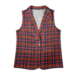 ScotsTee Shop Scottish McPherson Modern Women's Tartan Sleeveless Blazer Suit Vest