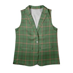 ScotsTee Shop Scottish Strachan Hunting  Ancient Women's Tartan Sleeveless Blazer Suit Vest