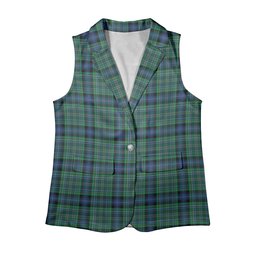 ScotsTee Shop Scottish Young Melvina Modern Women's Tartan Sleeveless Blazer Suit Vest