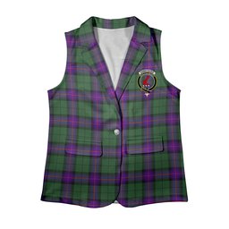 ScotsTee Shop Scottish Armstrong Modern Women's Tartan Sleeveless Blazer Suit Vest