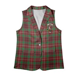 ScotsTee Shop Scottish Ainslie Ancient Women's Tartan Sleeveless Blazer Suit Vest