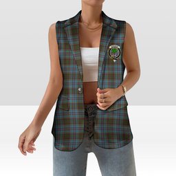 ScotsTee Shop Scottish Anderson Women's Tartan Sleeveless Blazer Suit Vest