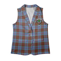 ScotsTee Shop Scottish Anderson Modern Women's Tartan Sleeveless Blazer Suit Vest